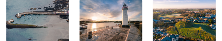 A trio of images of Donaghadee Co Down